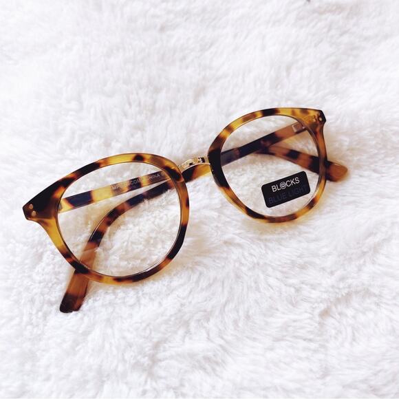 Cole Tortoise Brown Round Blue Light Glasses - Picture 5 of 10